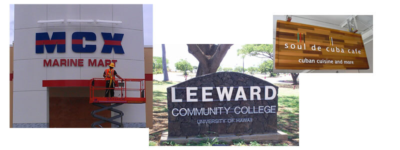 Leeward Community college Sign