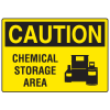 Caution Chemical Storage