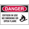 Danger Oxygen in Use