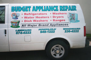 Budget Appliance Repair Van Graphics