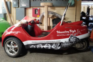 Hawaiian Style Rentals Scoot Coupe Graphics