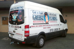 Greekz Plumbing Vehicle Grapics