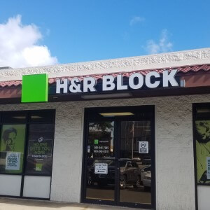 H&R Block Face Lit Channel Letters Sign