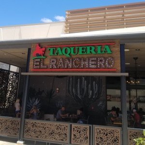 Taqueria El Ranchero Exposed Bulb Channel Letter Sign