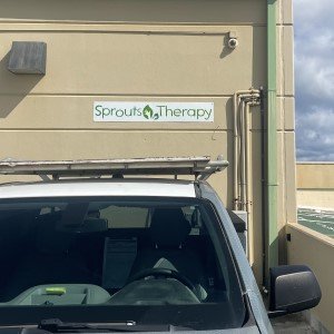 Sprout Therapy Aluminum Business Sign