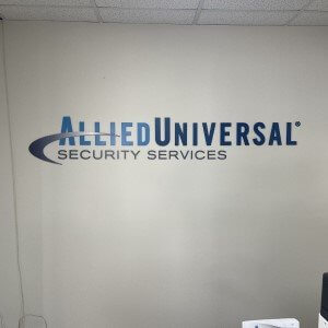 Allied Universal Interior Office Sign