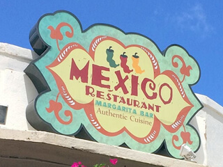 Illuminated lighbox business sign for Mexico Restaurant in Honolulu Hawaii made by Sign Builders HI